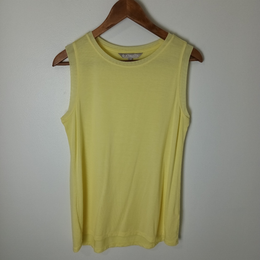 Athleta Tank Top Yellow Size Medium